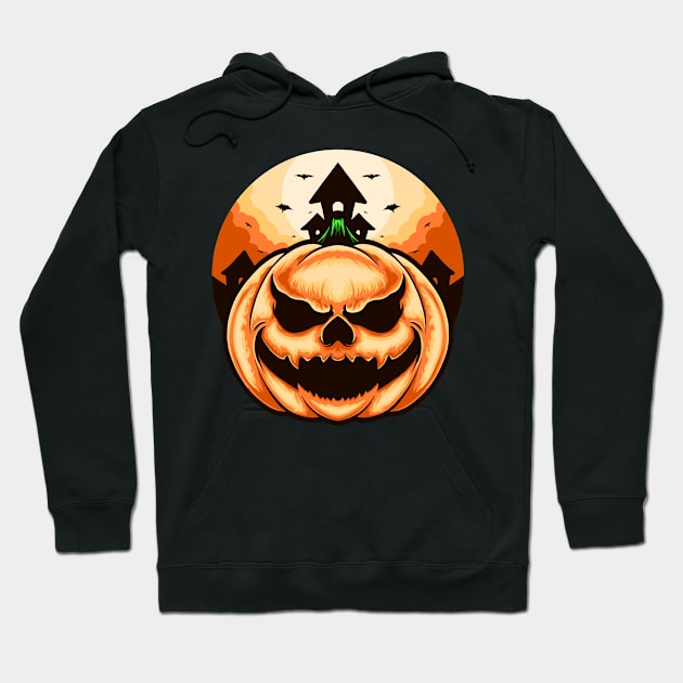 Scary Pumpkin halloween Hoodie by RichoIrvansyah